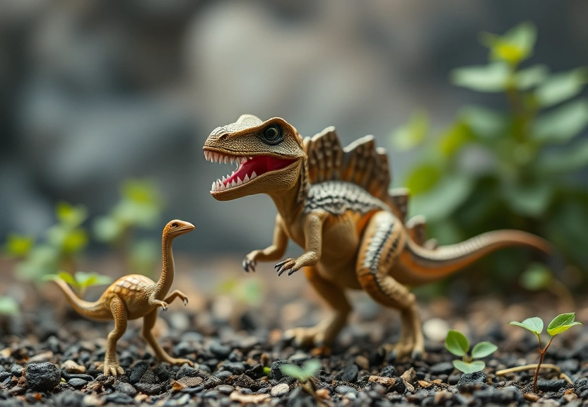 Representação visual de Mini dinossauro bípede e herbívoro desafia ideias tradicionais da evolução